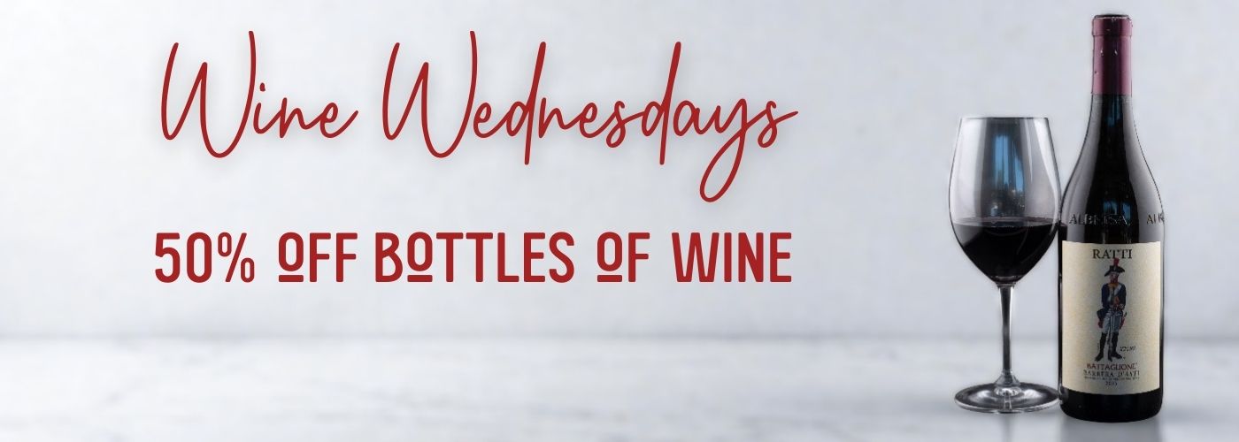 Wine Wednesday - Half Off Bottles of Wine